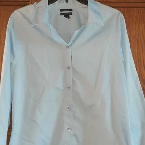 Westbound Women 16 Lt Blue Button Down Blouse